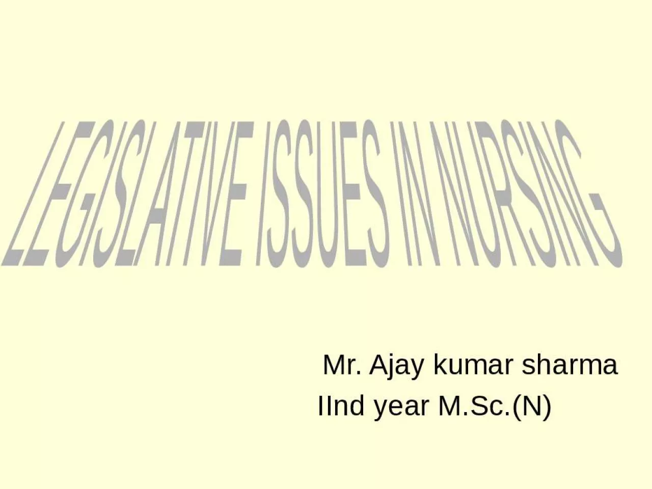 PPT-Mr. Ajay kumar sharma