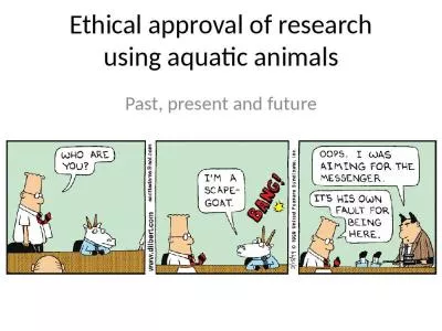 Ethical approval of research using aquatic animals