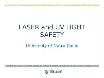 LASER and UV LIGHT SAFETY