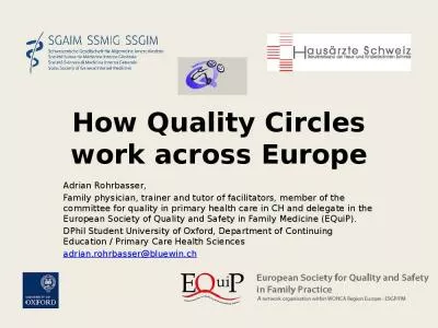 How  Quality  Circles   work