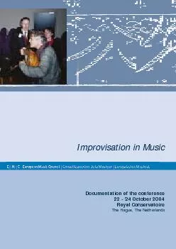 Improvisation in Music