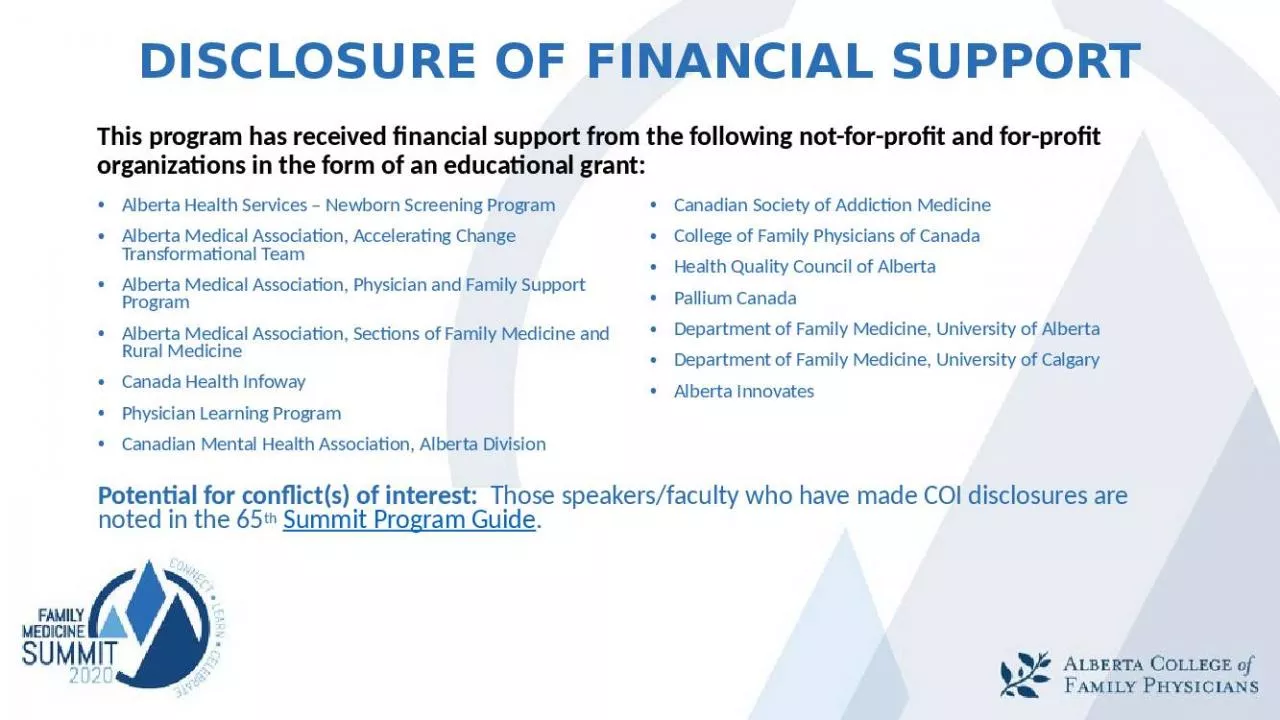 PPT-DISCLOSURE OF FINANCIAL SUPPORT