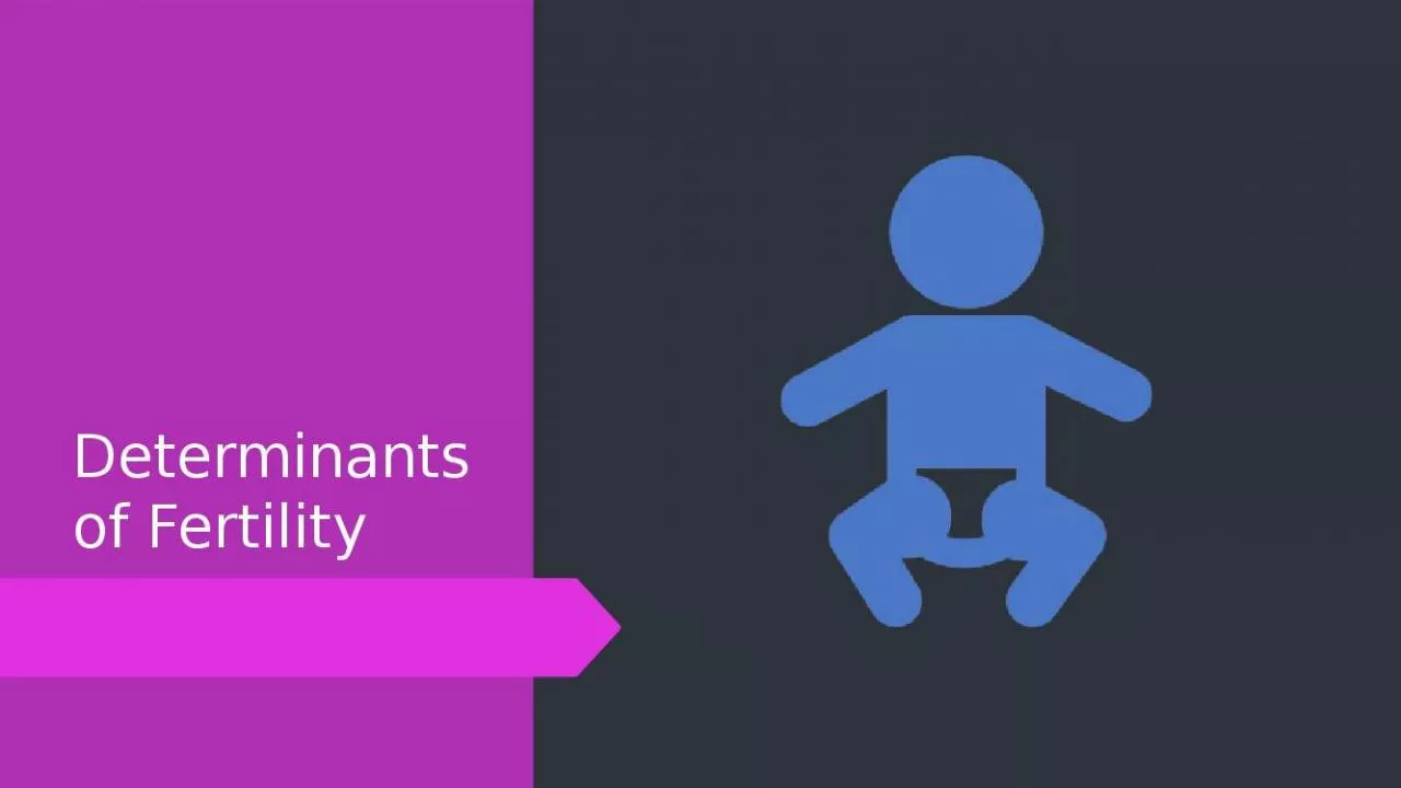 PPT-Determinants of Fertility