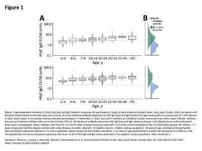 Figure 1 Figure 1. Age-dependent hemolysin E (HlyE) IgA (top) and IgG (bottom) responses