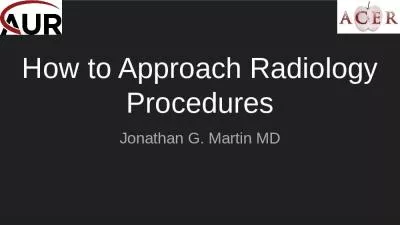 How to Approach Radiology Procedures