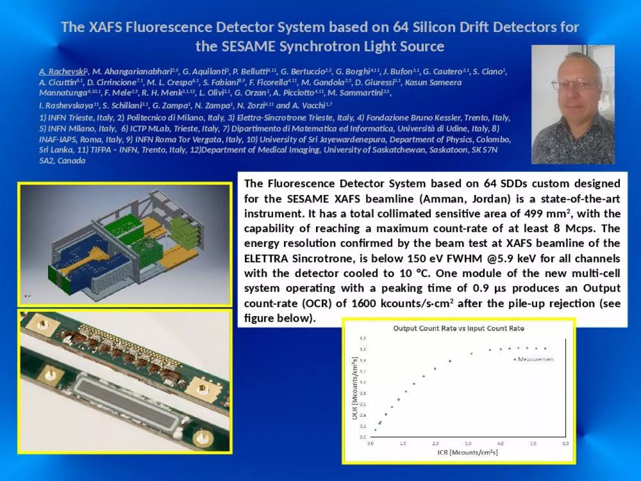 PPT-The XAFS Fluorescence Detector System based on 64 Silicon Drift Detectors for the SESAME