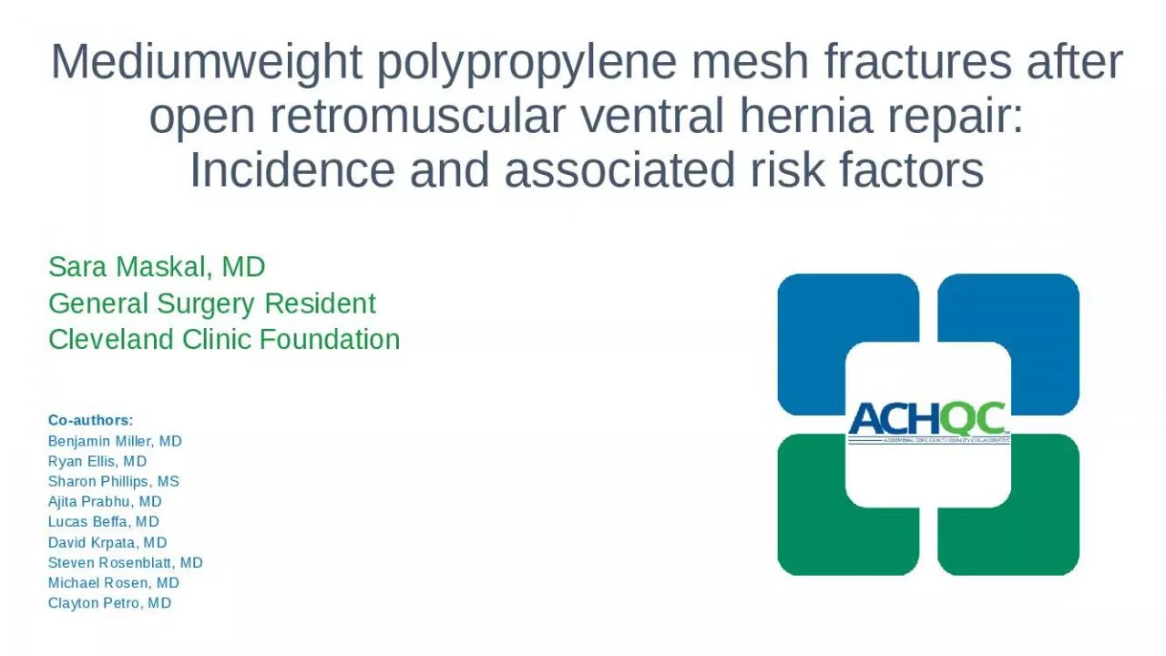 PPT-Mediumweight polypropylene mesh fractures after open