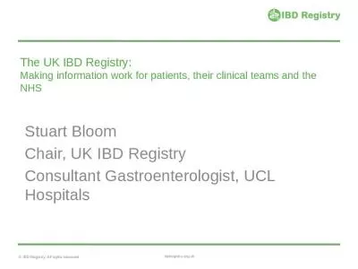 The  UK  IBD Registry :