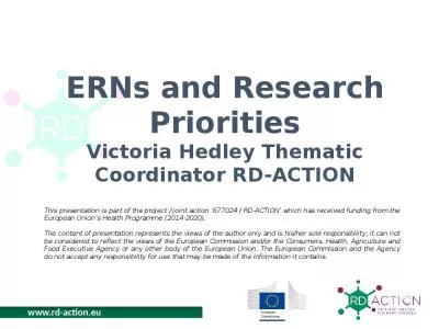 ERNs  and  Research   Priorities