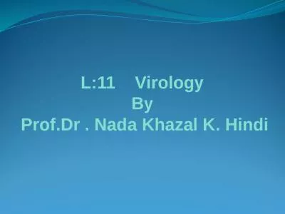 L: 11      Virology By