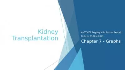 Kidney Transplantation ANZDATA Registry 45