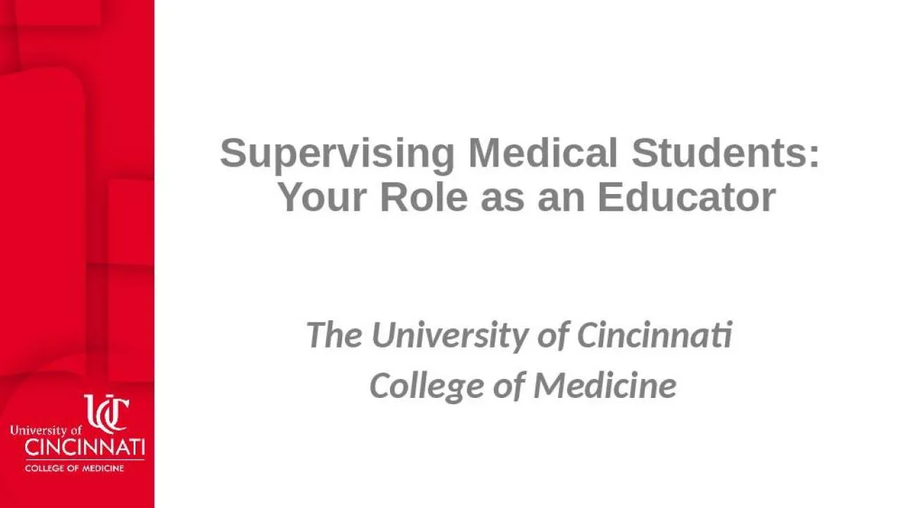 PPT-Supervising Medical Students: