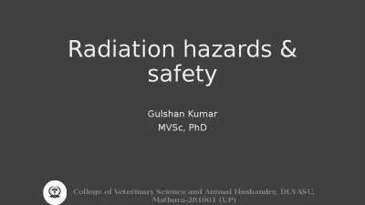 Radiation hazards & safety