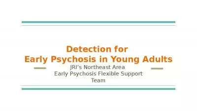 Detection for  Early Psychosis in Young