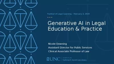 Generative AI in Legal Education & Practice