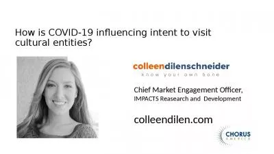 How is COVID-19 influencing intent to visit cultural entities?