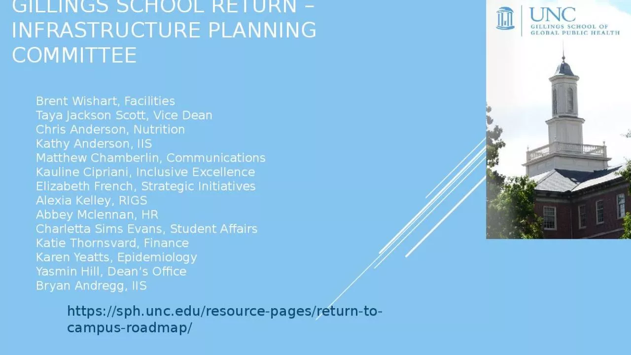 PPT-Gillings School Return – Infrastructure Planning Committee