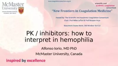 PK / inhibitors: how to interpret in hemophilia