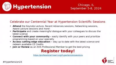 Hypertension 2024 Registration