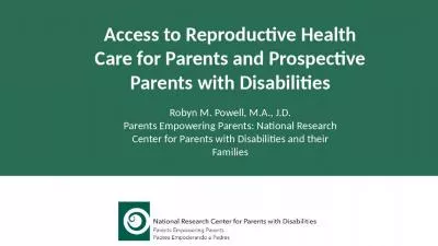 Access to Reproductive Health Care for Parents and Prospective Parents with Disabilities