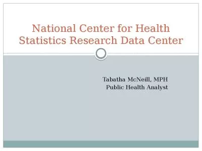 Tabatha McNeill, MPH  Public Health Analyst