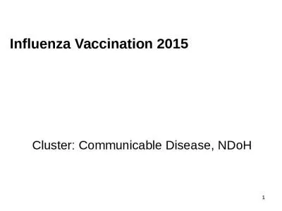 1 Influenza Vaccination 2015