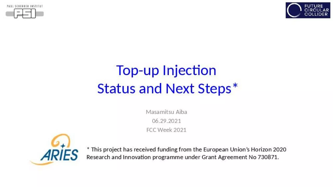 PPT-Top-up Injection Status and Next