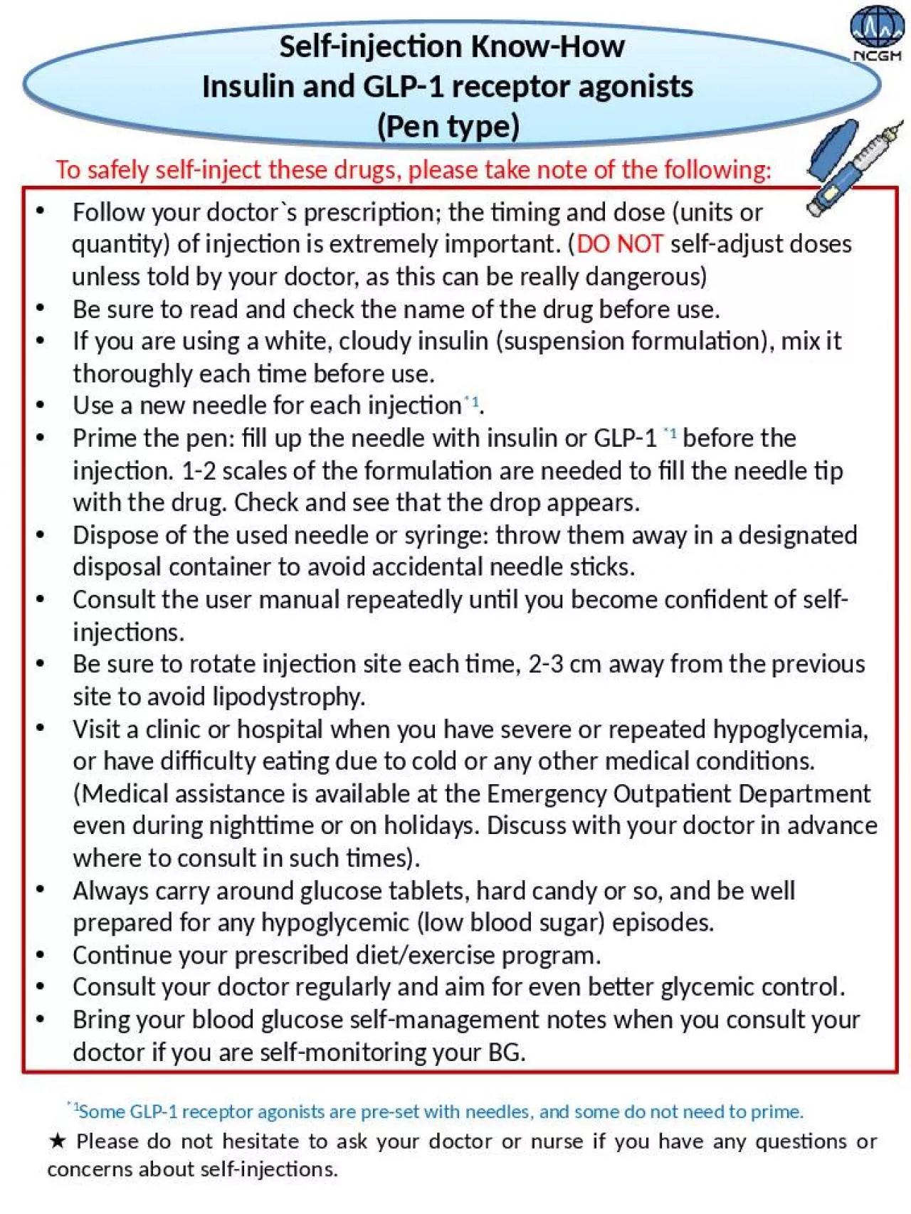 PPT-Follow your doctor`s prescription; the timing and dose (units or