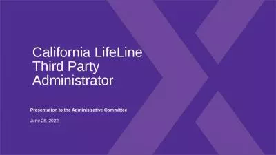 California LifeLine Third Party Administrator