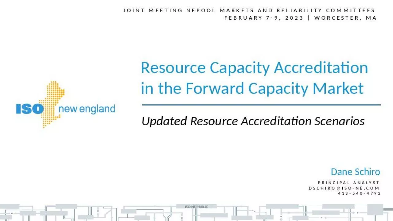 PPT-Joint Meeting NEPOOL Markets and Reliability Committees