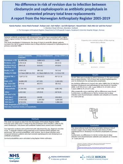 No difference in risk of revision due to infection between clindamycin and cephalosporin