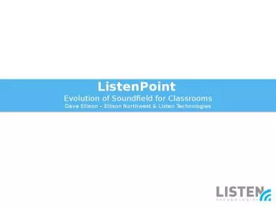 ListenPoint   Evolution of