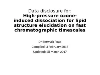 Data disclosure for: High-pressure ozone-induced dissociation for lipid structure elucidation