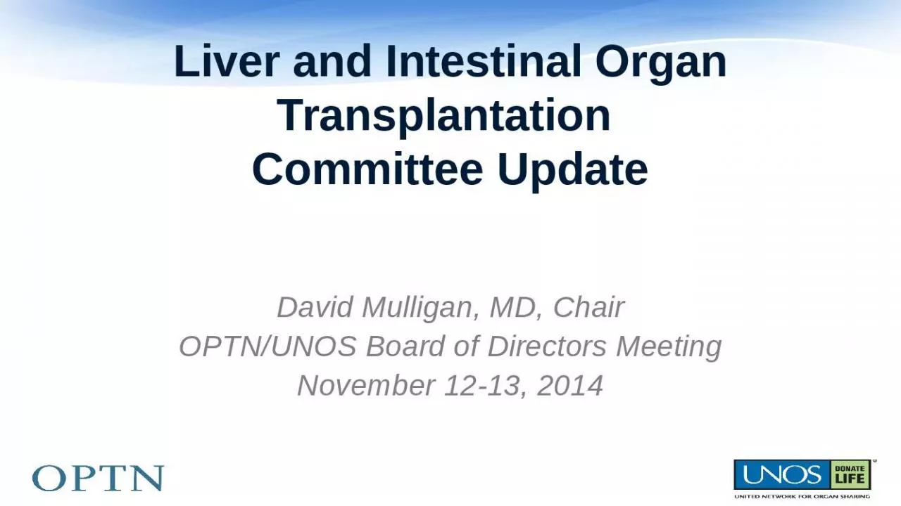 PPT-Liver and Intestinal Organ Transplantation