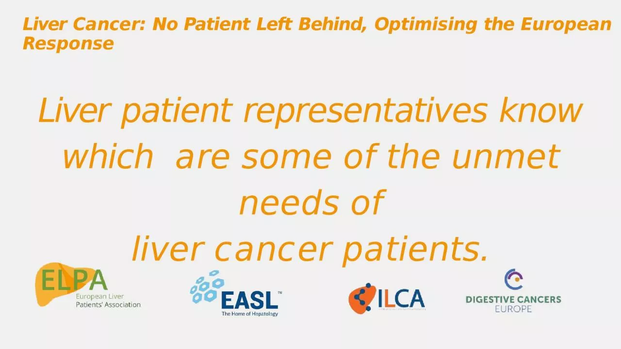 PPT-Liver patient representatives