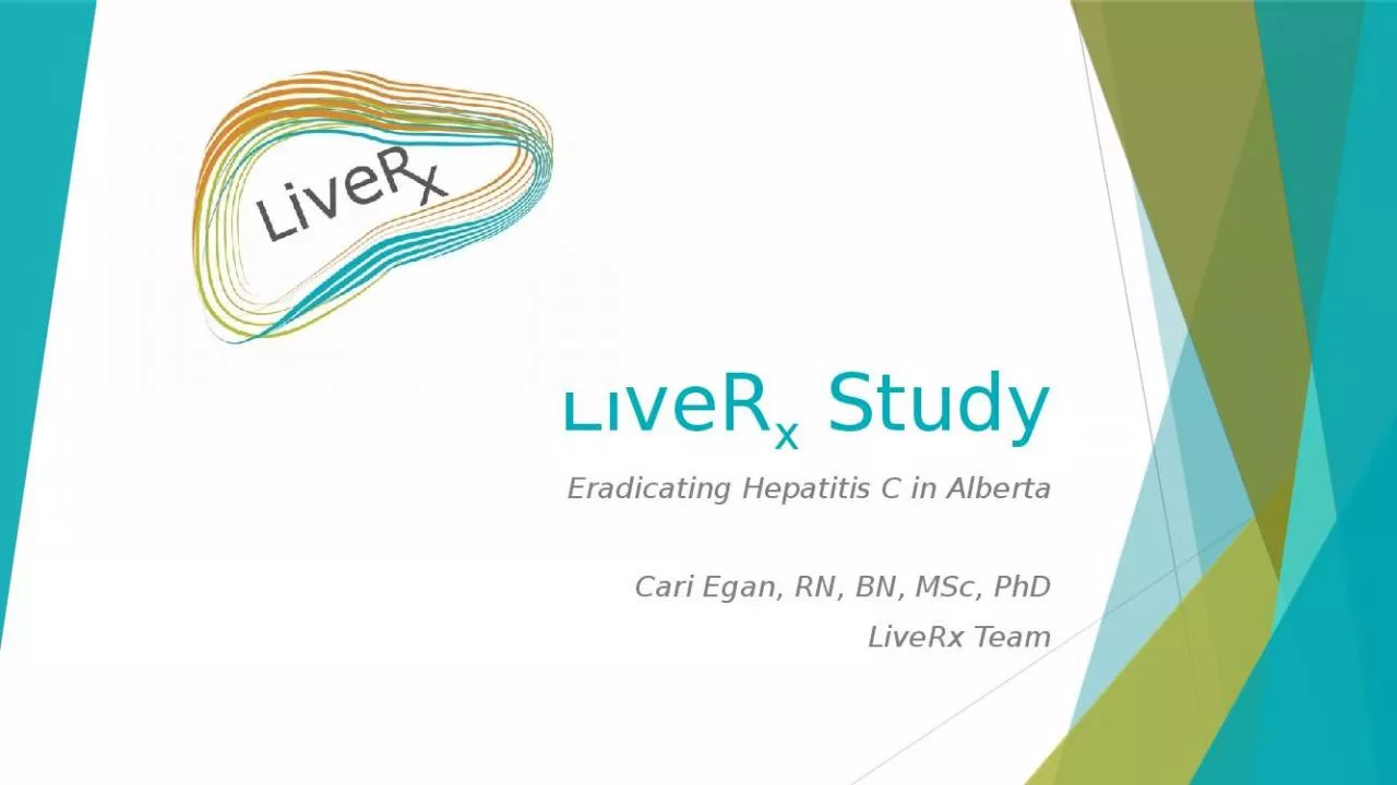 PPT-LiveR x Study Eradicating Hepatitis C in Alberta