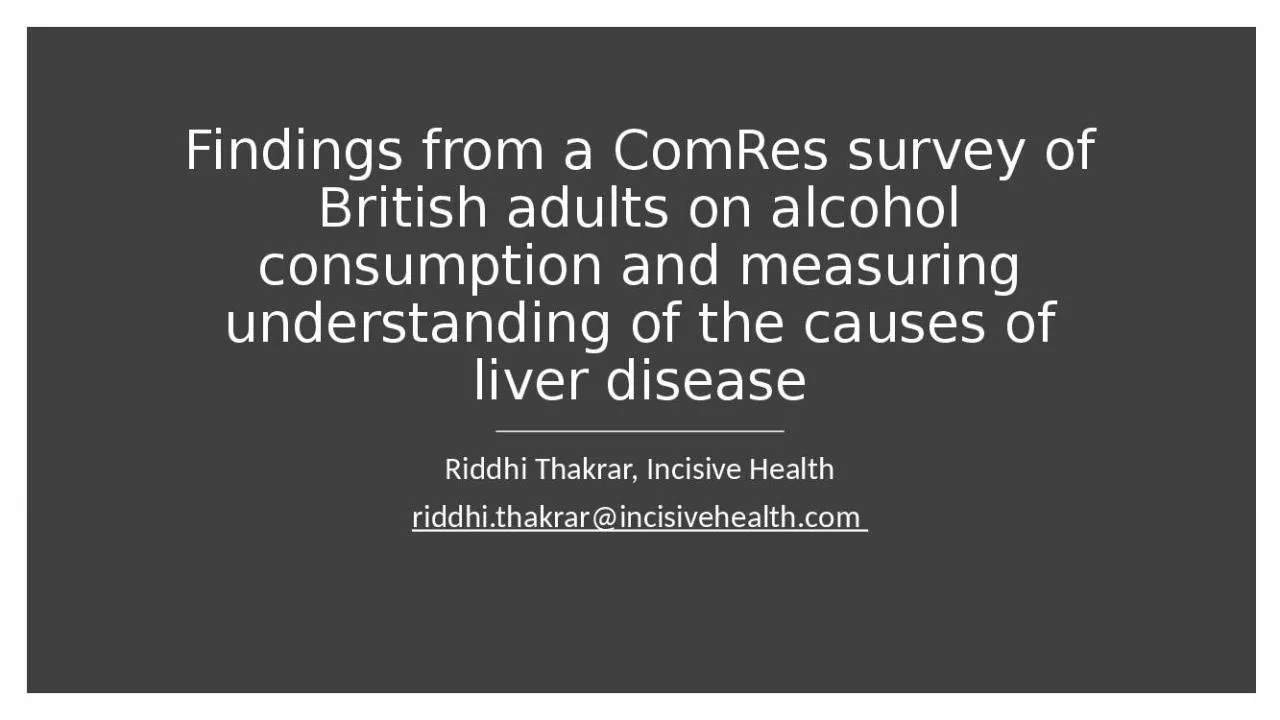 PPT-Findings from a ComRes survey of British adults on alcohol consumption and measuring