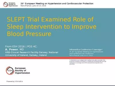 SLEPT Trial Examined Role of Sleep Intervention to Improve Blood