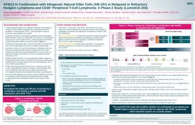 AFM13 in Combination with Allogeneic Natural Killer Cells (AB-101) in Relapsed or Refractory