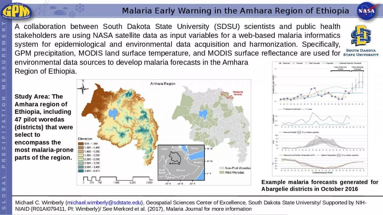 PPT-Malaria Early Warning in the Amhara Region of Ethiopia