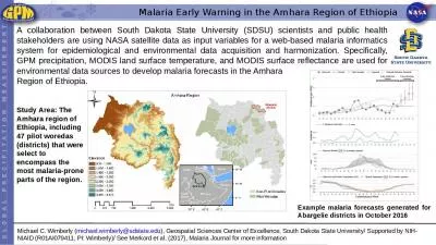 Malaria Early Warning in the Amhara Region of Ethiopia