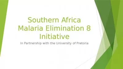 Southern Africa Malaria Elimination 8 Initiative