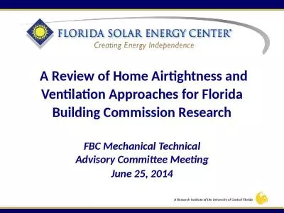 FBC Mechanical Technical Advisory Committee Meeting