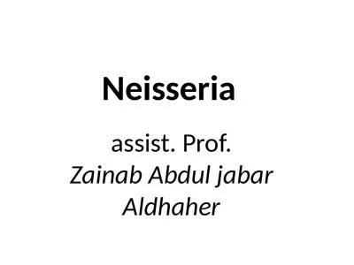 assist. Prof. Zainab   Abdul