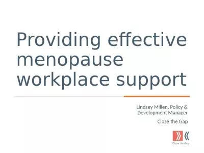 Providing effective menopause workplace support