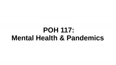 POH  117: Mental  Health & Pandemics