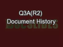Q3A(R2) Document History