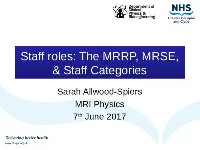 Staff roles: The MRRP, MRSE, & Staff Categories