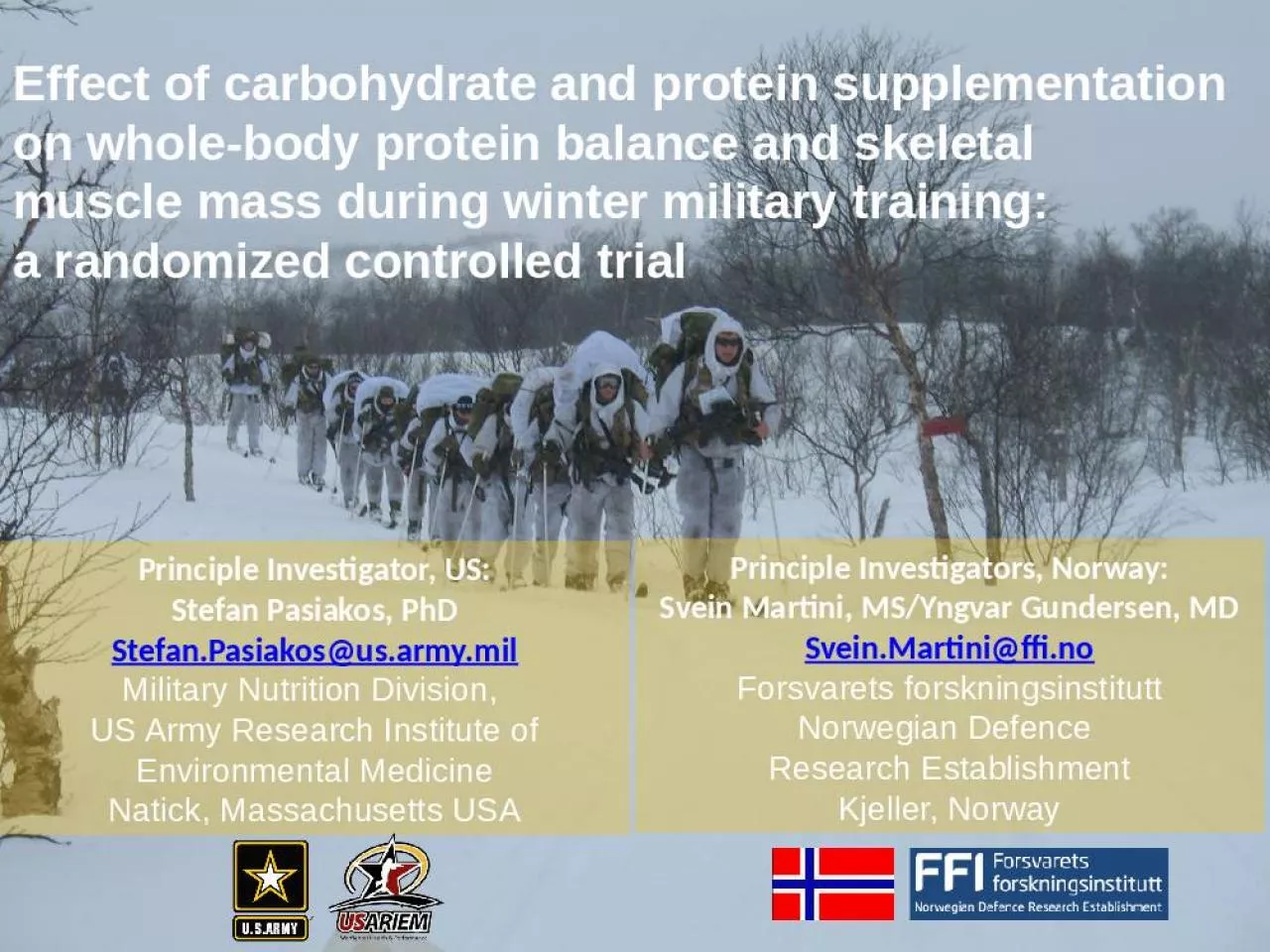 PPT-Effect of carbohydrate and protein supplementation on whole-body protein balance and skeletal