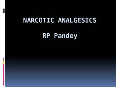 Narcotic  Analgesics RP